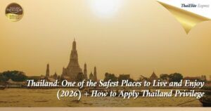 Bangkok skyline at dusk